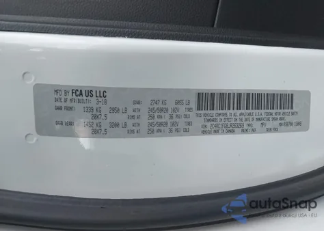 2018 Chrysler Pacifica Touring Plus from USA, damaged, VIN 2C4RC1FG8JR263269